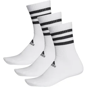 Adidas 3 Pack 3 Stripe Cushion Crew Socks