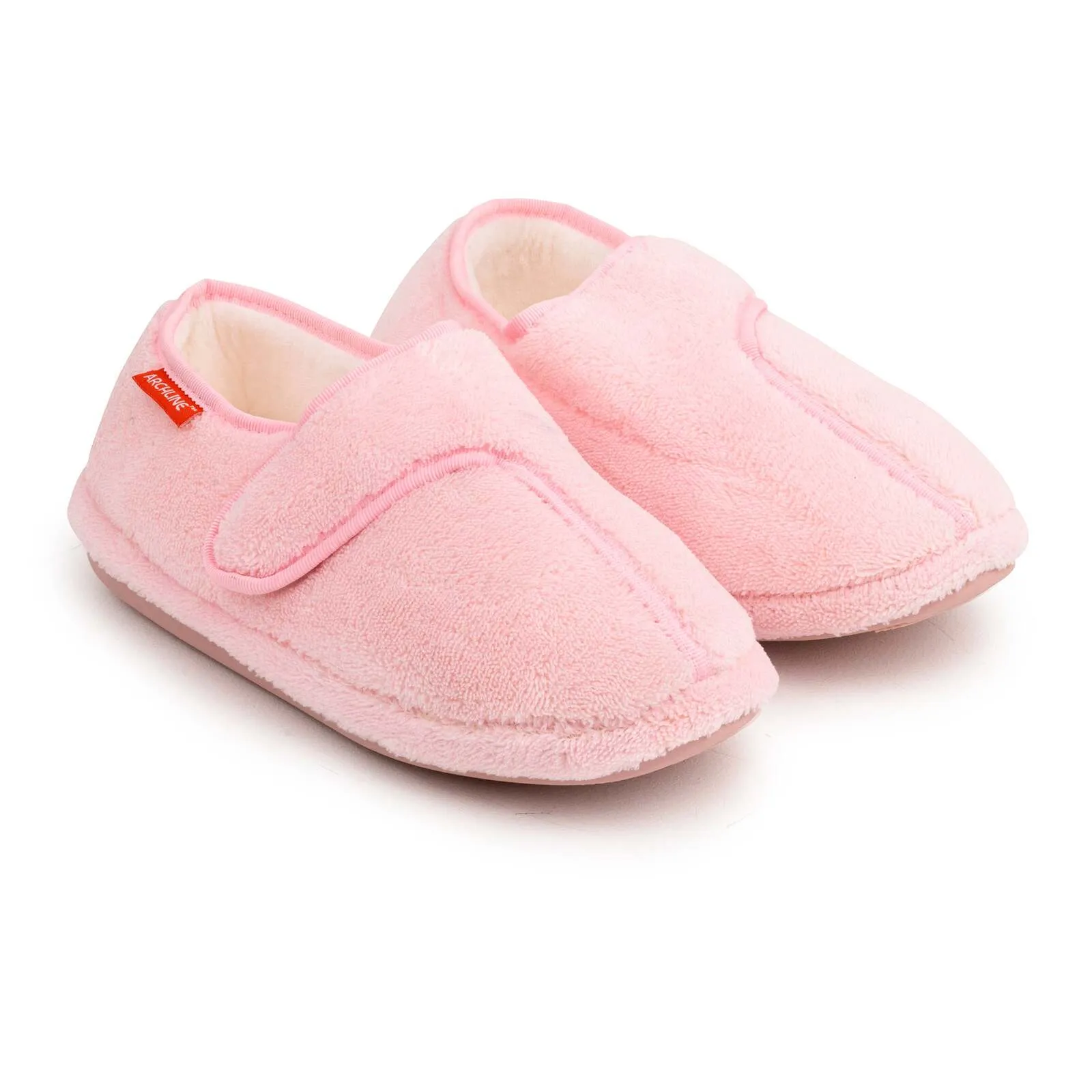 ARCHLINE Orthotic Plus Slippers Closed Scuffs Pain Relief Moccasins - Pink - EU 43