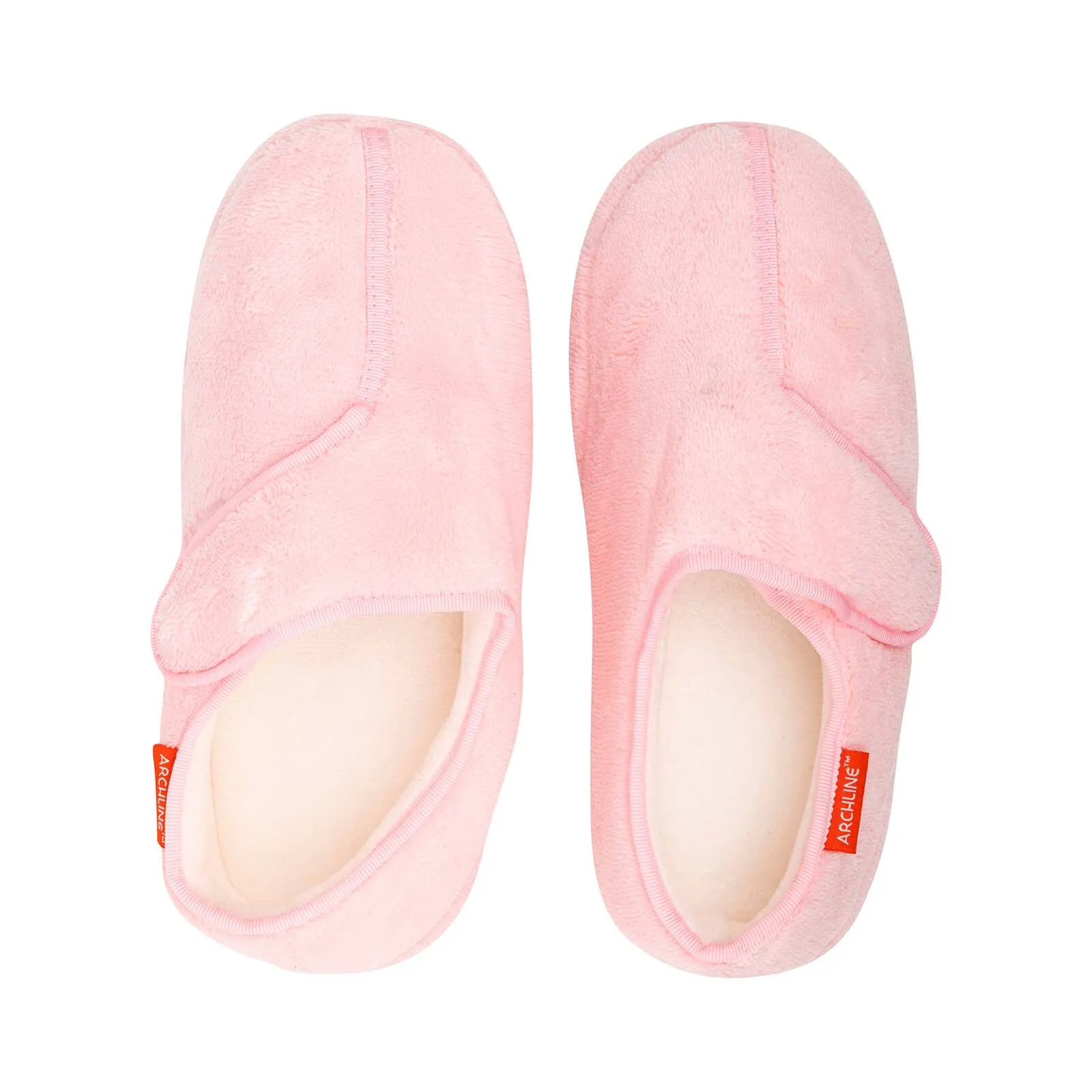 ARCHLINE Orthotic Plus Slippers Closed Scuffs Pain Relief Moccasins - Pink - EU 43