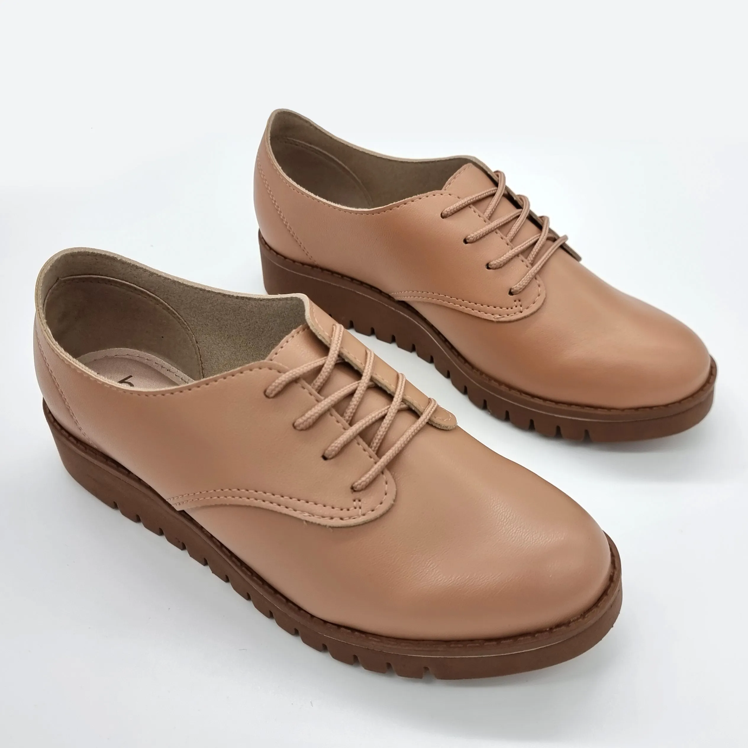 Beira Rio 4174-419 Brogue Flat in Nude