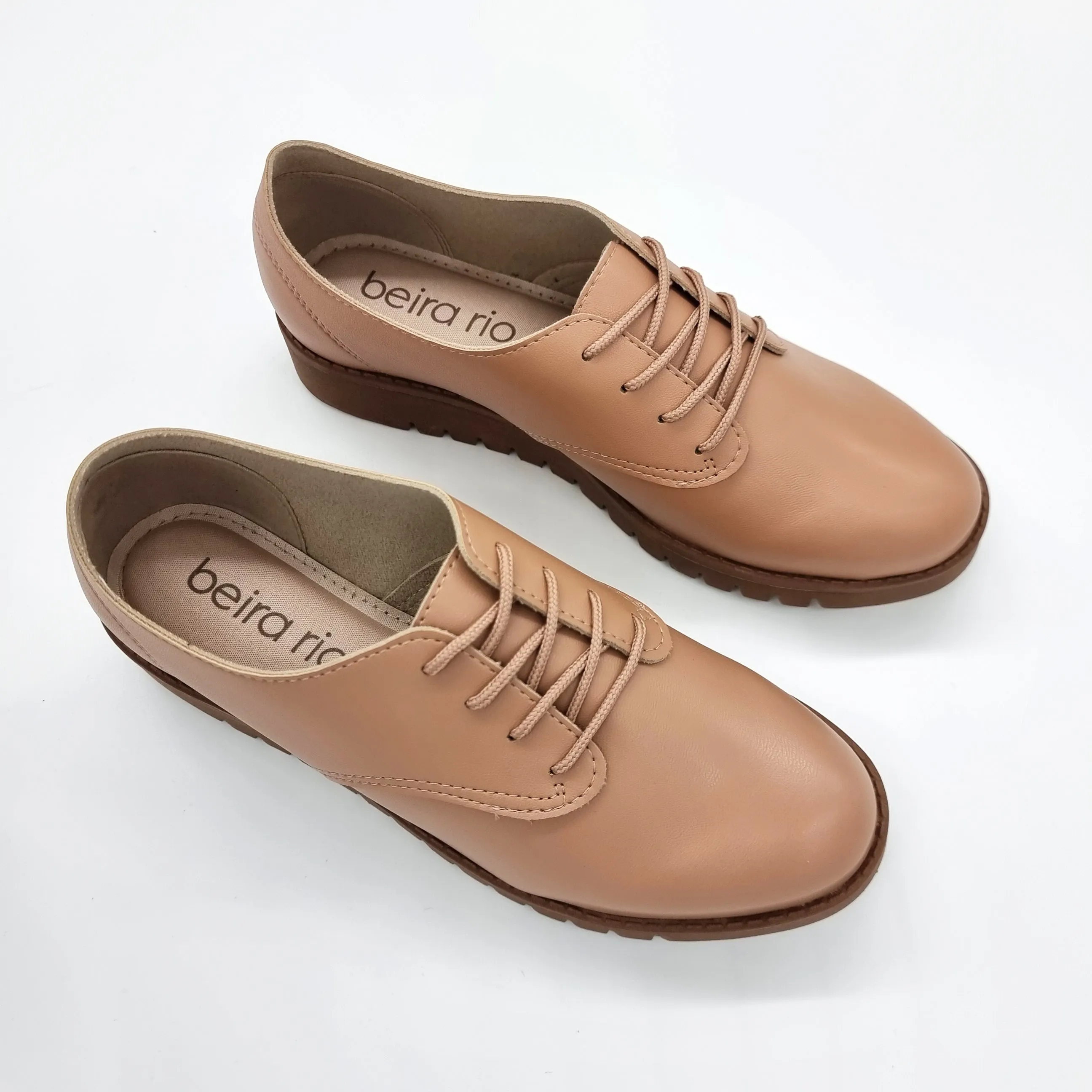 Beira Rio 4174-419 Brogue Flat in Nude