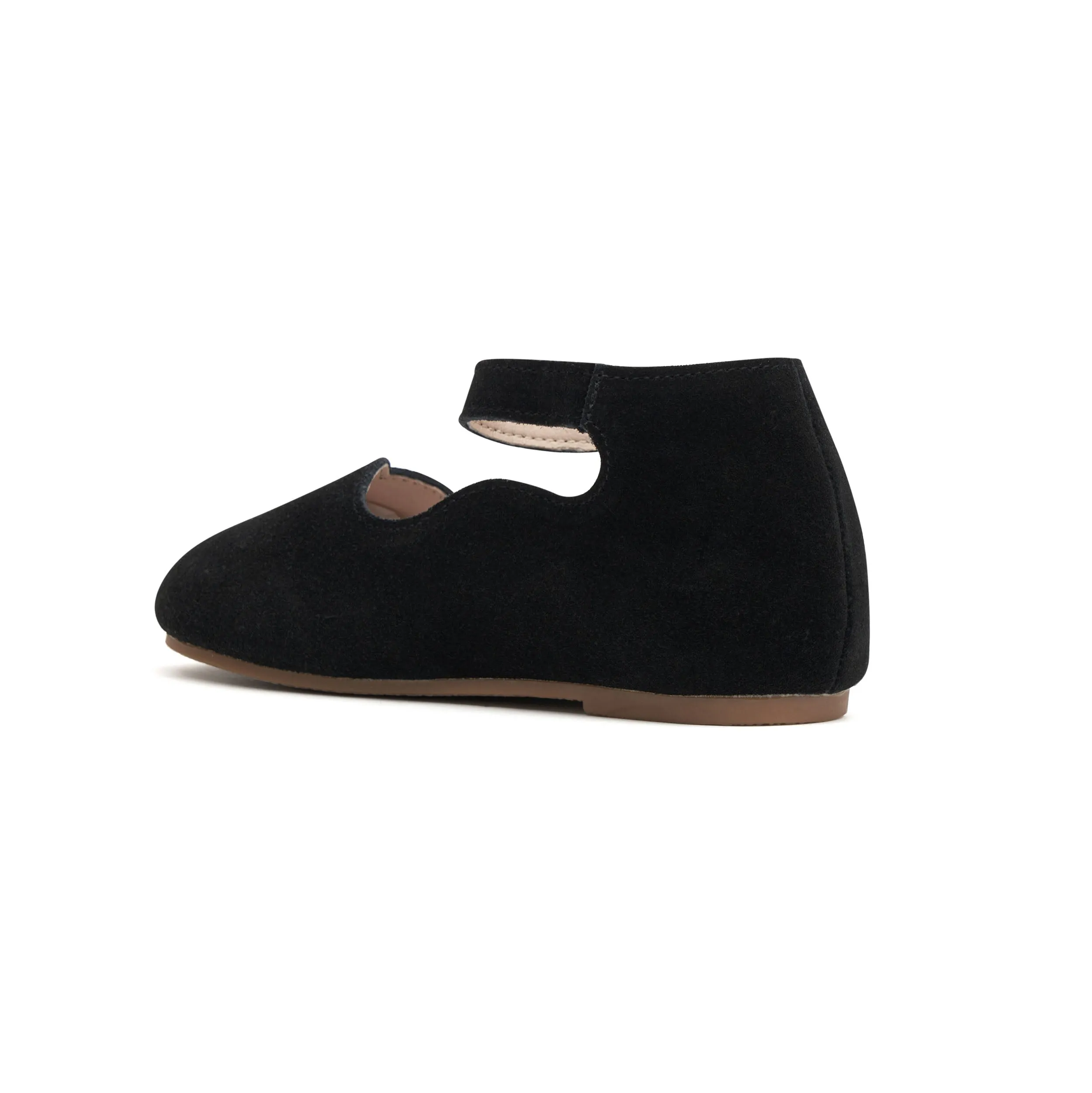 Black Suede Mary Janes