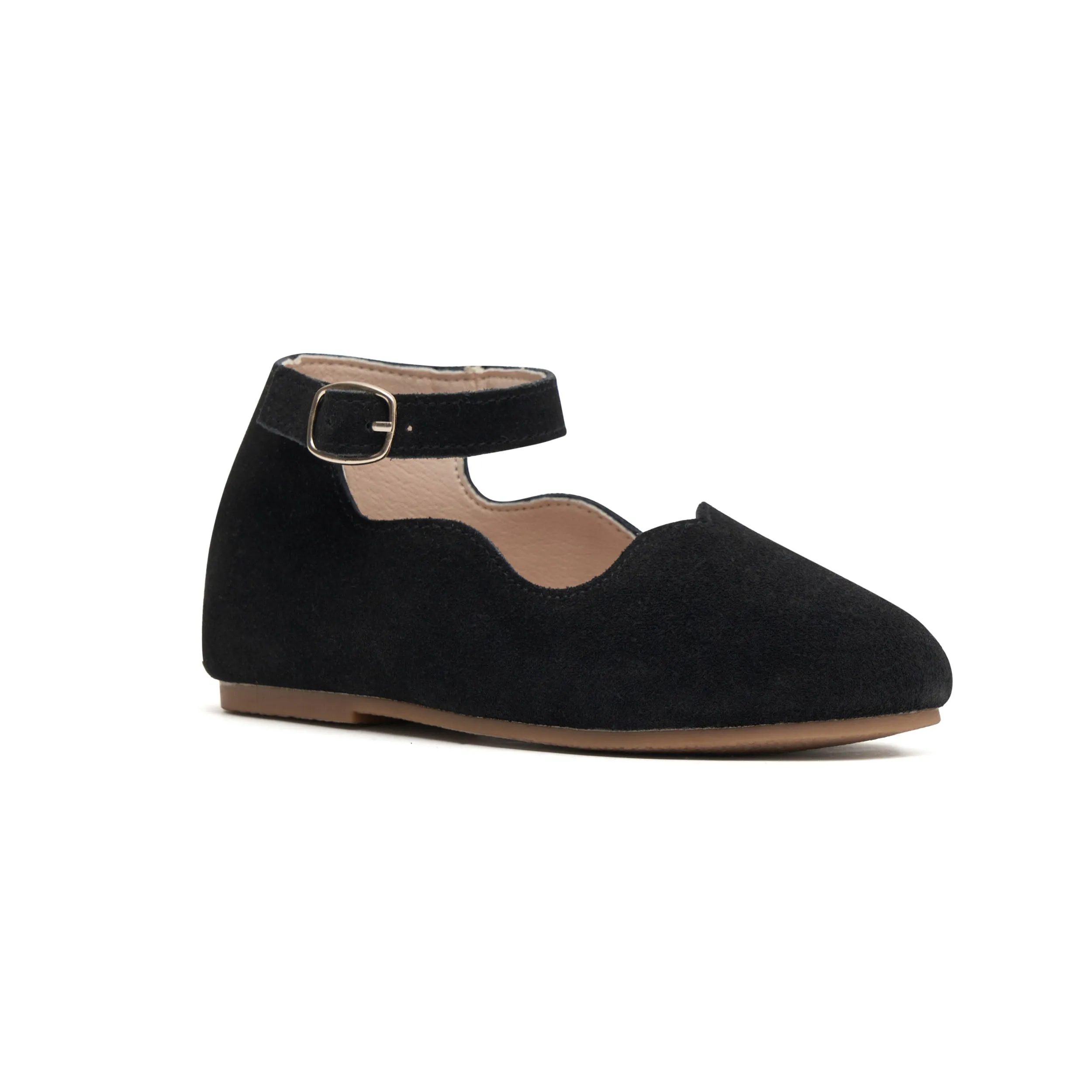Black Suede Mary Janes