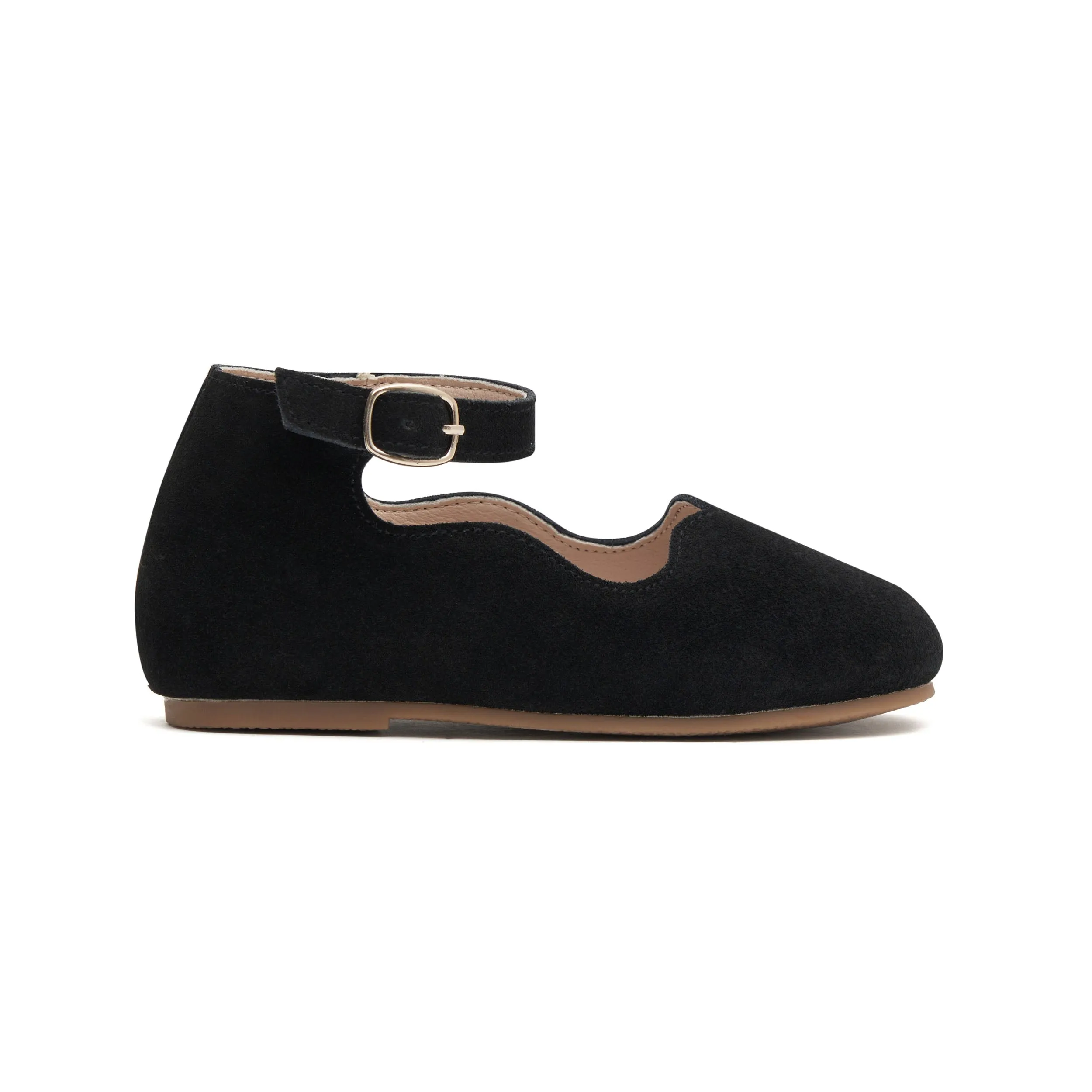 Black Suede Mary Janes