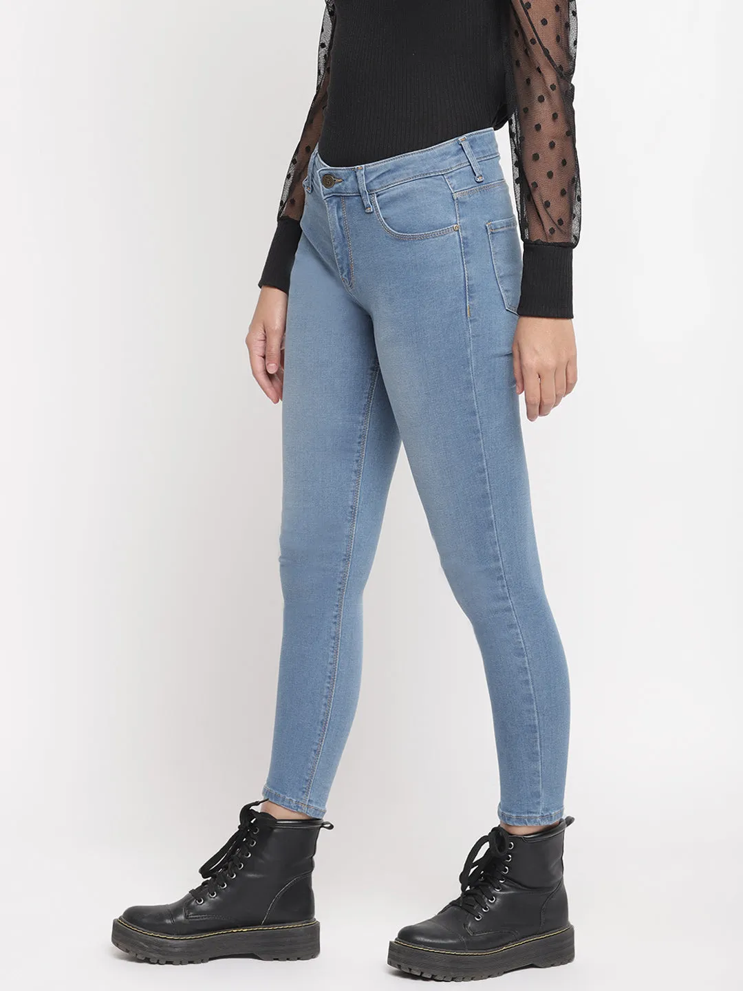 Blue Mid Super Skinny Jeans