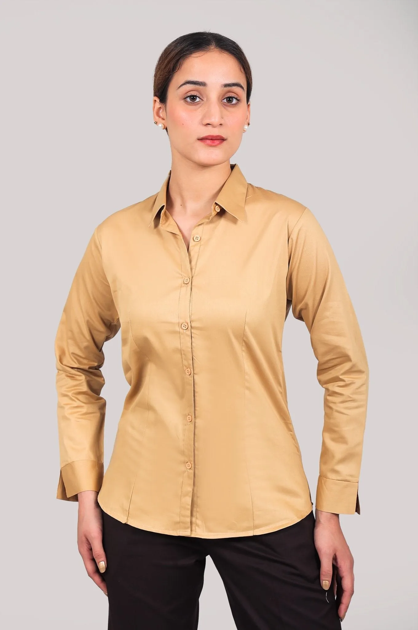 bluebird Women's Khaki Color Shirt