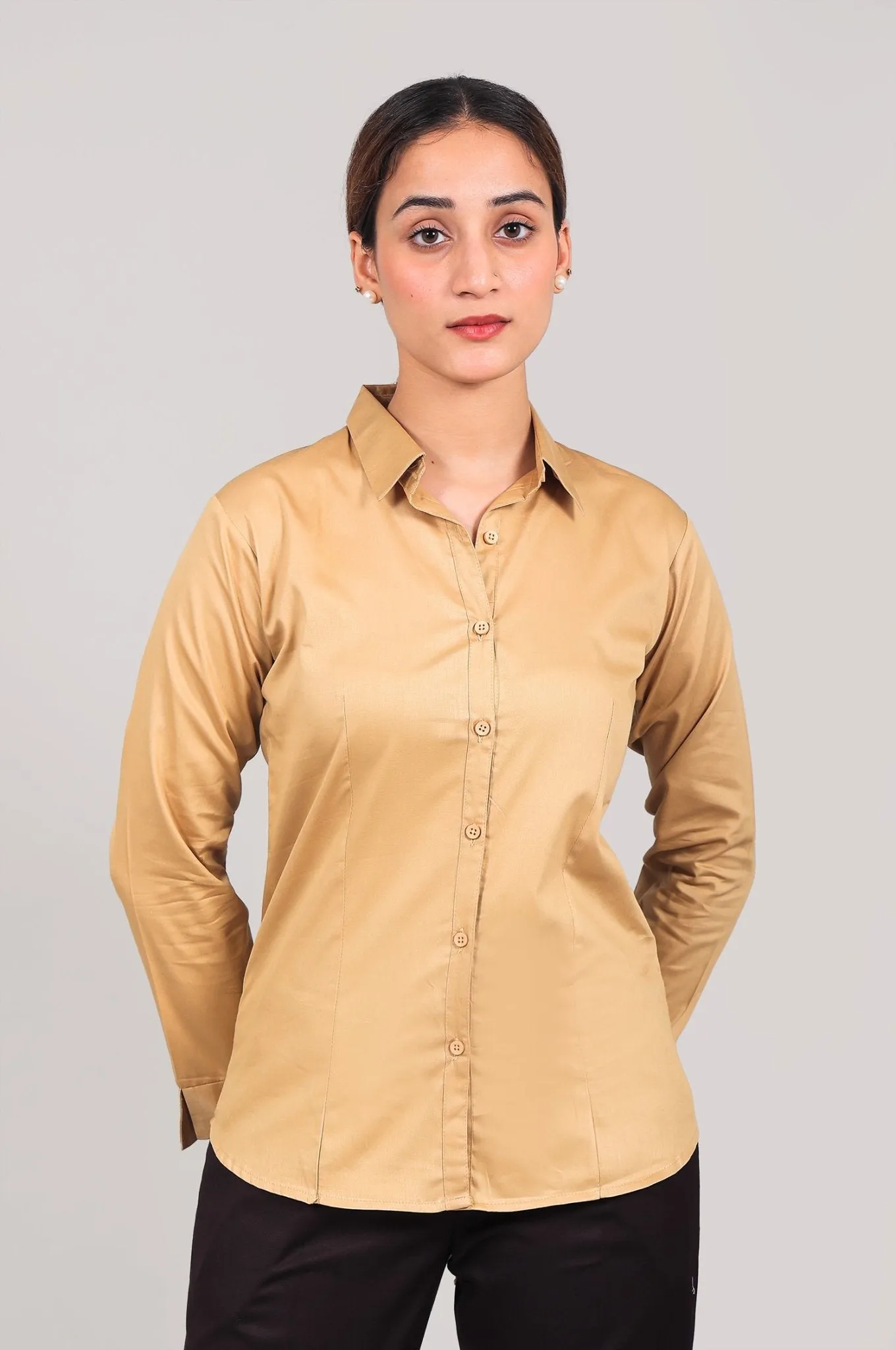bluebird Women's Khaki Color Shirt