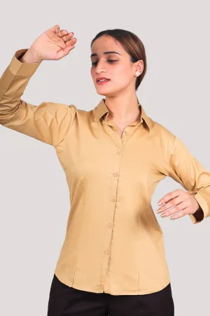 bluebird Women's Khaki Color Shirt