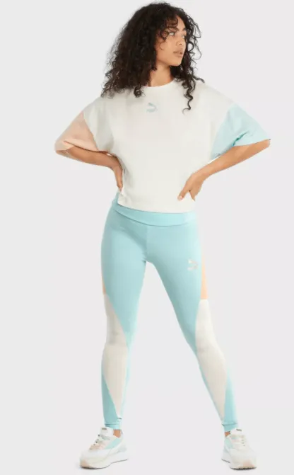 CLSX High Waist Leggings Eggshell Blue-G