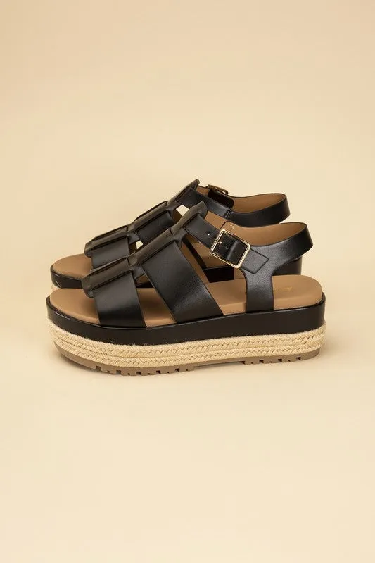Espadrille Fusion Gladiator Flatform Sandals