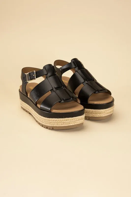 Espadrille Fusion Gladiator Flatform Sandals