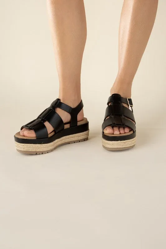 Espadrille Fusion Gladiator Flatform Sandals