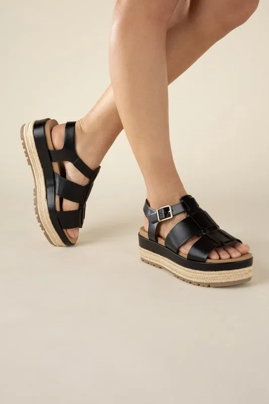 Espadrille Fusion Gladiator Flatform Sandals