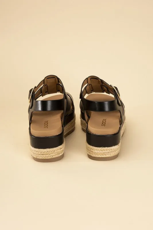 Espadrille Fusion Gladiator Flatform Sandals