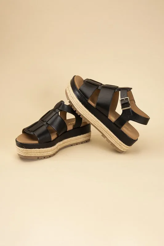 Espadrille Fusion Gladiator Flatform Sandals