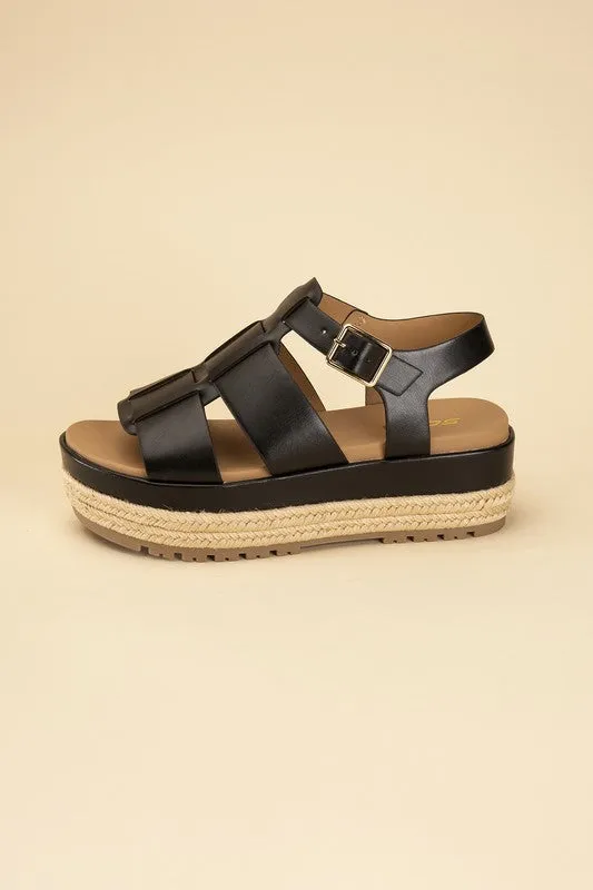 Espadrille Fusion Gladiator Flatform Sandals