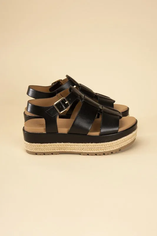 Espadrille Fusion Gladiator Flatform Sandals