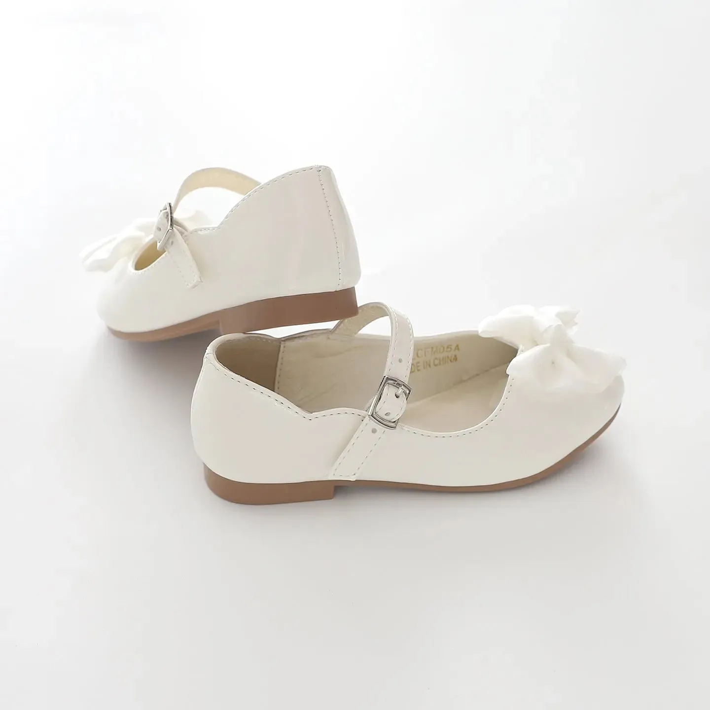 Girl's Patent Ivory Shoes