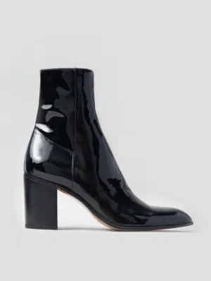 JANIS 80MM ANKLE BOOT IN BLACK PATENT LEATHER - Woman