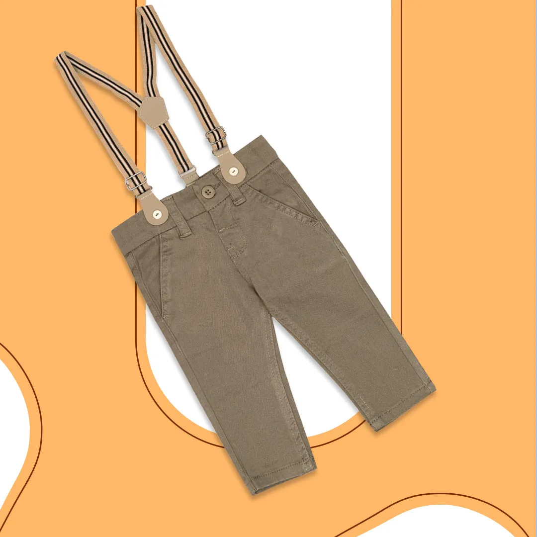 Khaki Suspenders Trousers