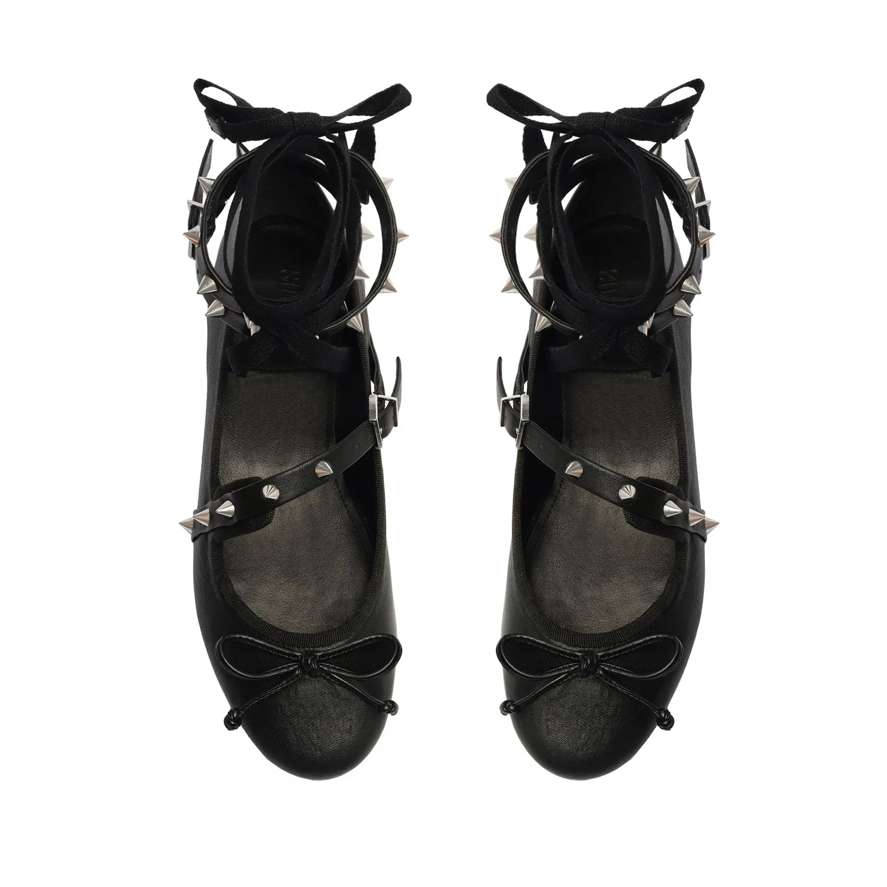 Larissa Lace Up Leather Flat