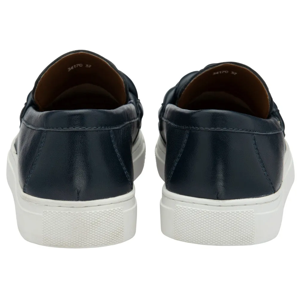 Lotus Bertie Navy Loafers