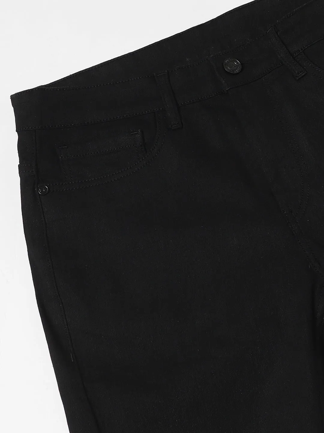 Men's Boot Cut Rinse Black Stretchable Jeans