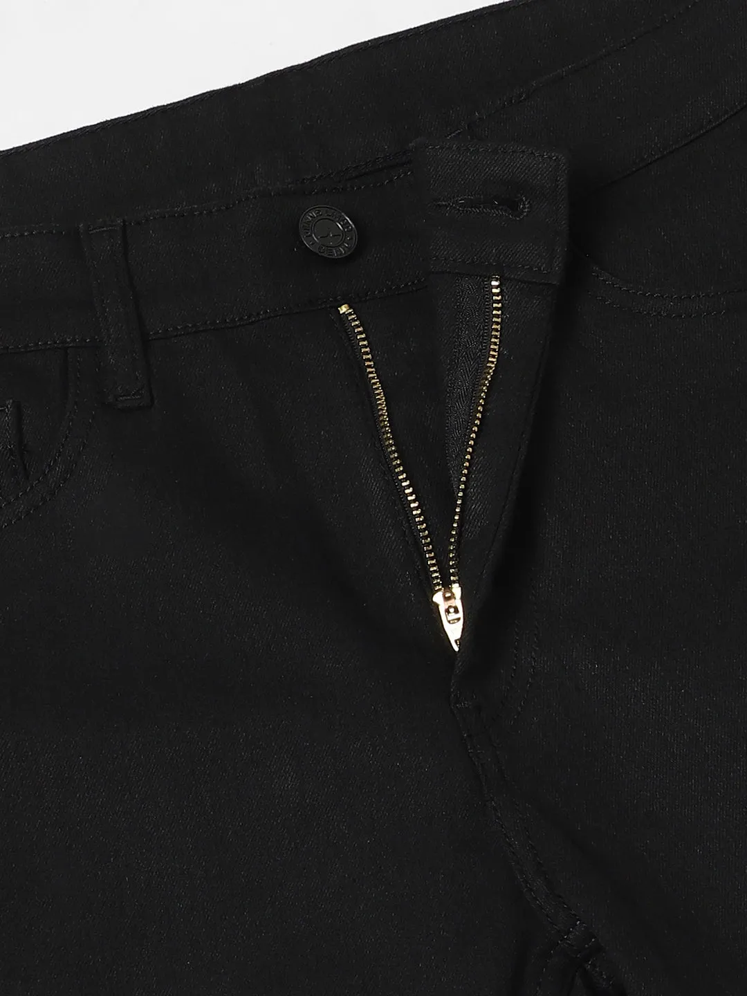 Men's Boot Cut Rinse Black Stretchable Jeans