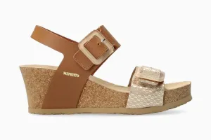 Mephisto Women's Lissia Wedge Sandals- Camel
