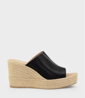 MILARA Slide Espadrille in Black