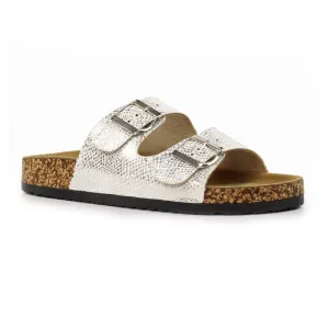 Mykonos Silver Snake Sandals