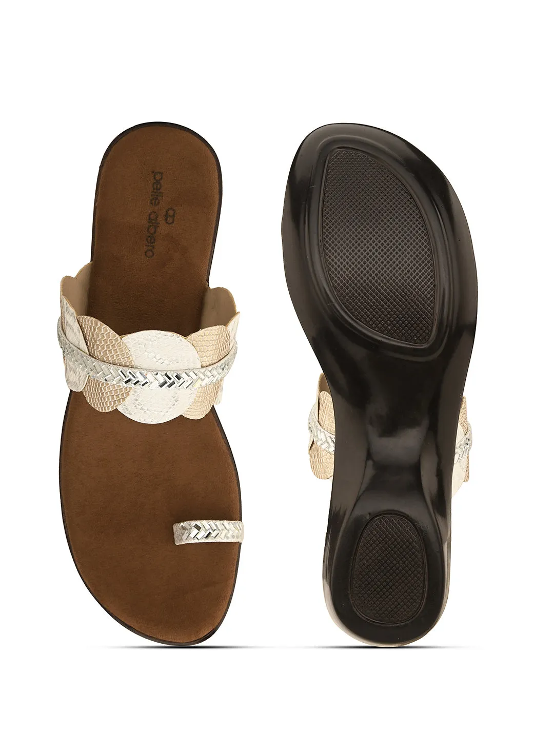 Pelle Albero White Faux Leather Slip on Lightweight Comfortable Designer Basic Flat For Women