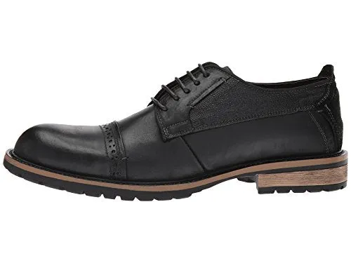 Steve Madden Men's Shandy Oxford, Black Leather, 9 US/US Size Conversion M US
