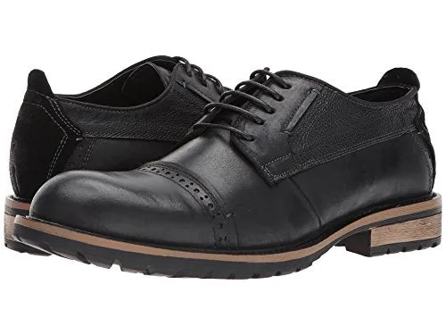 Steve Madden Men's Shandy Oxford, Black Leather, 9 US/US Size Conversion M US